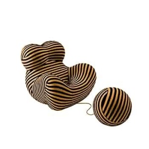 HM09 – Fauteuil Lounge “Zebra Bubble”