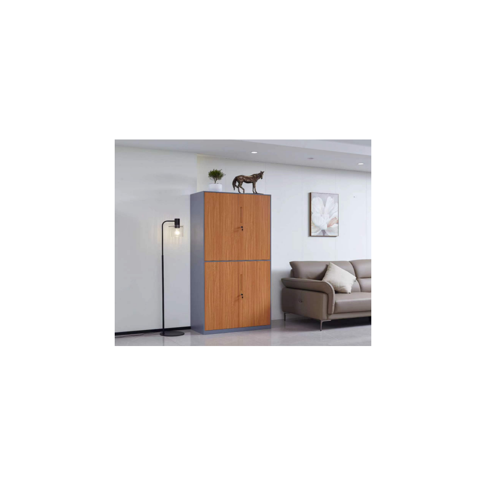 Armoire Verticale Compacte “Épure Bois & Métal”