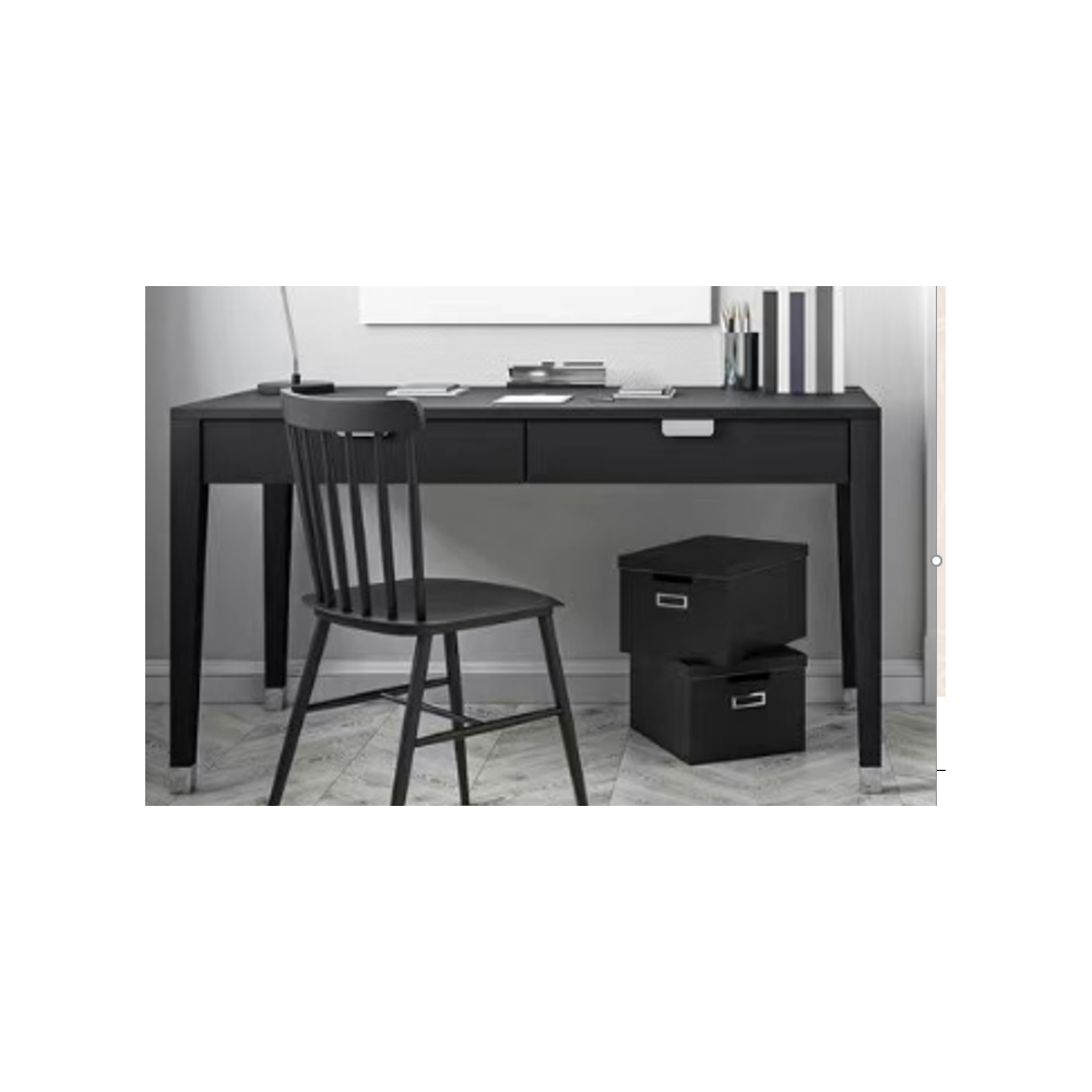 BUREAU EN BOIS AVEC PIETEMENT EN METAL1200*600*750