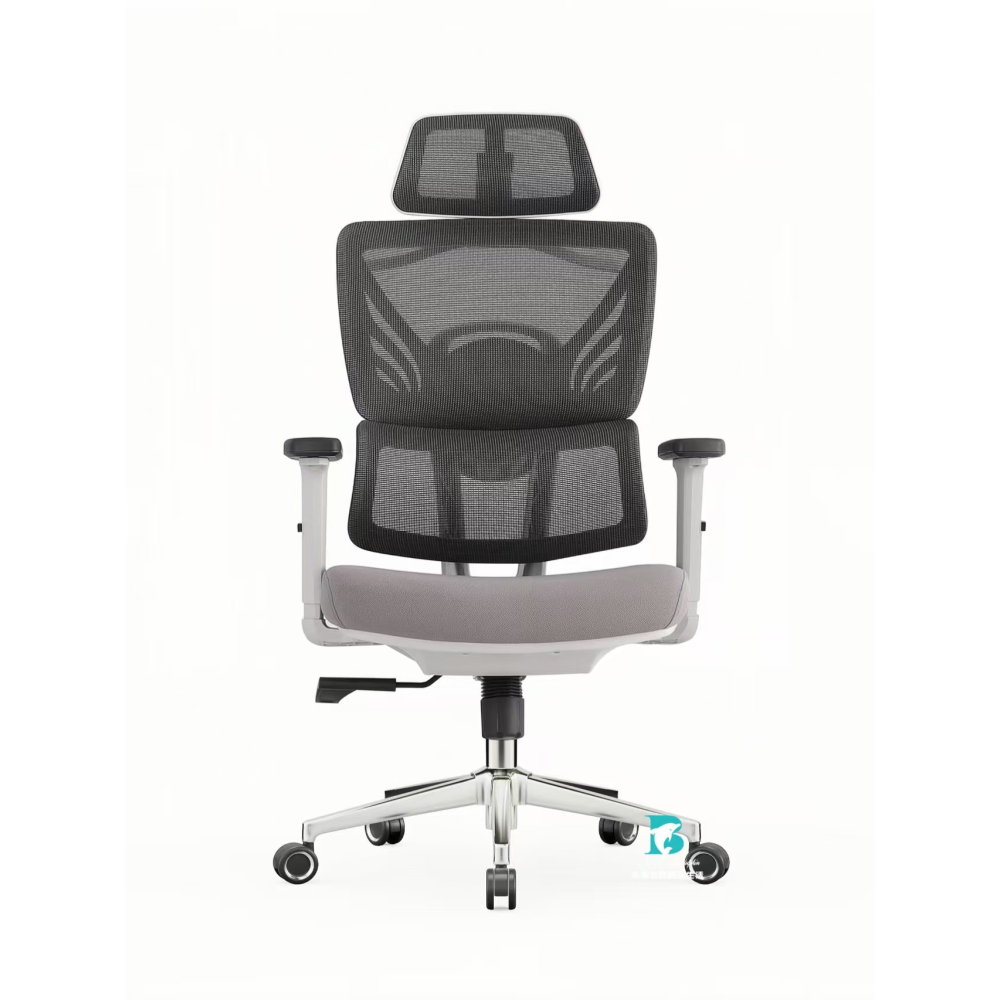 CHAISE  GRIS AVEC ROULETTE  AVEC REPOSE TETE MOD J192A-04