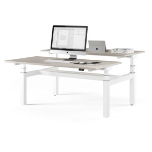 Bureau partagé 2 personnes avec réglage en hauteur électrique MOD D-3
