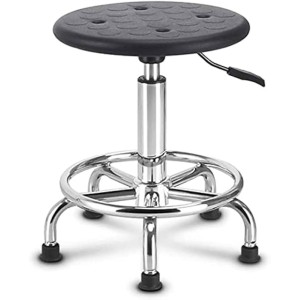 TABOURET A ROULETTES NOIR   MOD Y-02