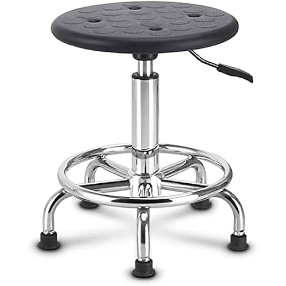 TABOURET A ROULETTES NOIR   MOD Y-02