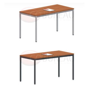 TABLE EN BOIS AVEC PIETEMENT EN  METAL 1600*700*750