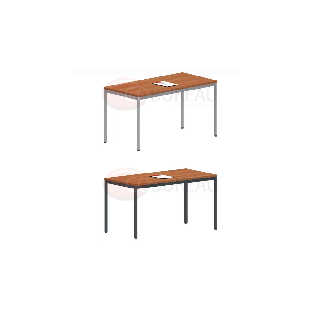 TABLE EN BOIS AVEC PIETEMENT EN  METAL 1600*700*750